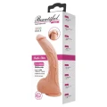 Dildo BAILE BW-008039NR, realistyczny TPR, zakrzywiony, wodoodporny, 10,2''
