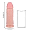 Dildo RealRock 23 cm, extra gruby, realistyczny z przyssawką, PVC