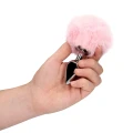 Wtyczka analna Bunny Tail - metalowa, komfortowa, z miękkim ogonem króliczka