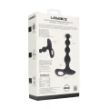 Wibracyjny korek analny Silicone F1, 10 trybów, długość 20,3 cm - czarny