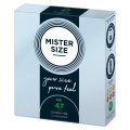 Prezerwatywy Mister Size 47 mm cienkie transparentne z lubrykantem 3 szt.