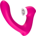 Stymulator łechtaczki, silikonowy, 9 trybów wibracji, wodoodporny, różowy