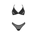Bielizna damska Latinesa, OBSESSIVE, 2-częściowy zestaw, XL/2XL, regulowane ramiączka, czarna