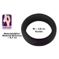 Pierścień erekcyjny Black Velvets, średnica wewnętrzna 3,8 cm, silikonowy, elastyczny