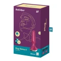 Wibrator analny Satisfyer Plug-Illicious 2, silikon, ładowany, wodoodporny IPX7, Berry