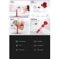 Stymulator analny, Rosestick Red - 9 funkcji wibracji, silikon medyczny, 10,2 cm
