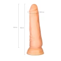 Dildo A-TOYS, TPE, Realistyczny, 16,8 cm, Gładka tekstura, Przyssawka