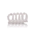 Nakładka na penisa Pearl Stroker Beads - przezroczysta, ABS, 7 cm długości