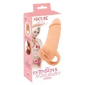 Masturbator Nature Skin Extender Medium 18,5 cm z pierścieniem balonowym, realistyczny дизайн