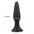 Wtyk analny Silicone S LURE ME - silikon, czarny, długość 11,5 cm, obwód 7,5 cm