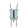 Gorset Sidra CASMIR - Miętowy, Regulowane Ramiączka, Fiszbiny, Stringi S/M