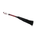 Flogger BDSM - Czerwono-czarny, skóra PU, długość 44 cm, kontrola intensywności