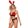 Kostium Króliczka Sexy Bunny PARIS HOLLYWOOD, 5 elementów, Elastyczny materiał, TU