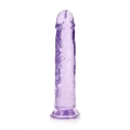 Dildo REALROCK CRYSTAL CLEAR - 9.1'' penet., przyssawka, wodoodporny, bez ftalanów