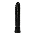 Dildo włoski - Czarny, 21,5 cm, realistyczny z ergonomicznym uchwytem