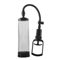 Pompka do penisa RAMROD z manualnym spustem, cylinder przezroczysty 20 cm, pierścień do penisa