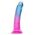 Dildo B Yours Beautiful Sky, 7,5 cala, przyssawkowy, gradientowy design, PVC