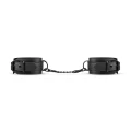 Kajdanki BDSM - Bedroom Fantasies, regulowane, ekoskóra, metalowy łańcuch, czarne