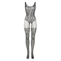 Bodystocking Lace & Fishnet - LE DESIRE, rozmiar uniwersalny, elastyczny materiał 92% nylon