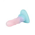 Dildo Flow Unicorn Mini – Płynny silikon, spiralna tekstura, mocna przyssawka