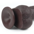 Dildo - Duża Przeźroczystość TPE, 9'' Długość, Skórzana Technologia 2-warstwowa