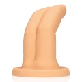 Dildo palcowy - Cum Over - elastyczny silikon, zmysłowy design, do użytku solo lub w duecie