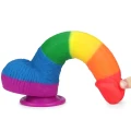 Dildo Prider 9'' - Platynowy silikon, 22,5 cm długości, ergonomiczny kształt