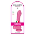 Dildo Eros Pink, PVC, średnica 3.5 cm, długość 16 cm, z przyssawką