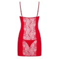 Koszulka nocna OBSESSIVE Heartina S/M, koronkowe miseczki, regulowane szelki