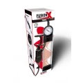Pompka próżniowa do penisa FUSION X, cylinder poliwęglanowy, manometr, silikonowa rękawica