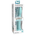 Dildo Dillio Platinum 19,7 cm, silikon, elastyczny z wypustkami w kolorze teal