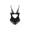 Body koronkowe OBSESSIVE Bellastia XS/S - czarne, regulowane ramiączka, fiszbiny
