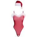 Body string z czapką świąteczną COTTELLI LINGERIE, eleganckie stylowe dopasowanie