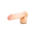 Dildo AU NATUREL 8calowy, TPE, realistyczna tekstura, przyssawka