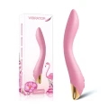Wibrator ergonomiczny Flamingo, silikonowy, 9 trybów, wodoodporny, różowy