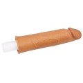 Rękaw przedłużający penis Pleasure X, 1 cal dłuższy, realistyczny, brązowy TPE