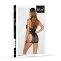 Sukienka erotyczna SOFTLINE COLLECTION, koronkowy wzór, wysokie wycięcia, O/S
