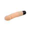 Dildo - Seria Realistyczna, 19,5 cm, Silikonowy, 7 Funkcji Wibracyjnych