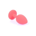Korek analny – Ekskluzywna Biżuteria – silikon, 7 cm, diamentowy detal