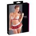 Kostium COTTELLI LINGERIE - Kratka Czerwona, Koronka, Mini, Regulowane Ramiączka