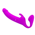 Wibrator strap-on Zanini, silikonowy, 28,3 cm, 10 trybów wibracji, wodoodporny