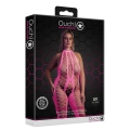 Bodystocking Neonowy z Halternackiem XL/XXXXL, Efekt UV, Elastyczny Materiał