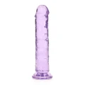 Dildo realne REALROCK Crystal Clear 7''/18 cm, przyssawka, wodoodporne, bez ftalanów