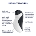 Stymulator łechtaczki Satisfyer Orca – podwójna stymulacja, dwie niezależne siły, wodoodporny