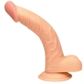 Dildo Curved Passion 19 cm, PVC, anatomiczna krzywizna, elastyczna średnica 2,5-4,2 cm