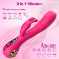 Wibrator króliczek Rabbit G-Spot Dual - silikon 2w1, 9+9 trybów, IPX7, USB magnetyczne