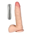 Dildo PERSEUSZ-LOVECLONEX 8" - Cyber skóra, Rotacja, 7 trybów wibracji