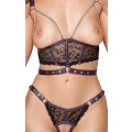 Zestaw topów do bondage COTTELLI LINGERIE - Crotchless, koronkowe, regulowane