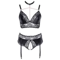 Biustonosz i majtki ouvert COTTELLI LINGERIE, regulowane szelki, elegancka koronka