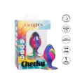 Wtyczka analna Cheeky Medium, silikon, 7.5 cm, średnica 3.25 cm, tęczowy design